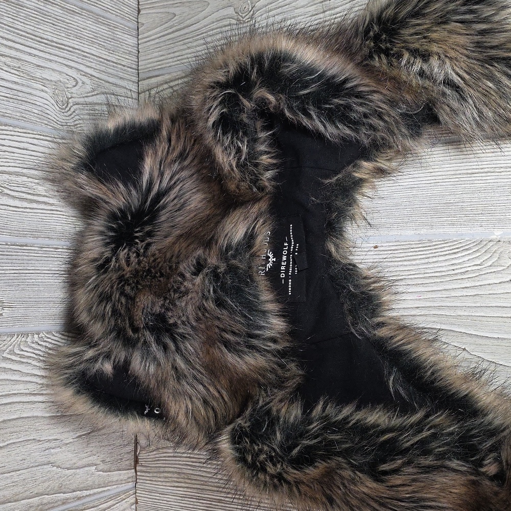 Spirithoods Dire Wolf Faux Fur Hood Adult One Size - Picture 11 of 12